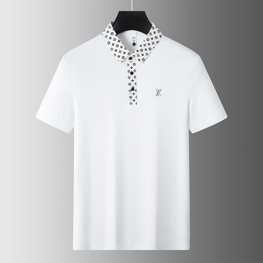 Veritas Emblem Placket Polo T-Shirt