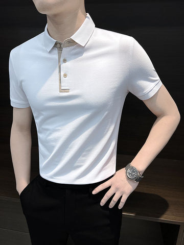 Ivory Edge Minimalist Polo T-Shirt