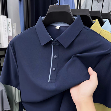Midnight Edge Contrast Placket Polo T-Shirt