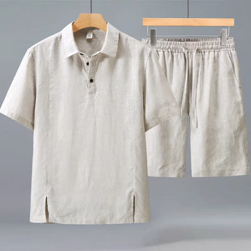 Desert Haze Linen Polo Cordset