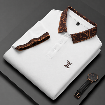 Ornate Trim Polo T-Shirt
