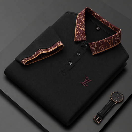Ornate Trim Polo T-Shirt