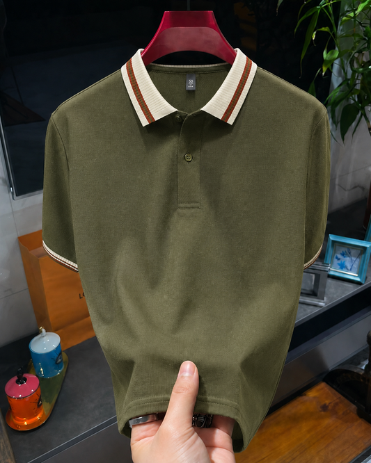 Old Money Heritage Crest Polo T-Shirt