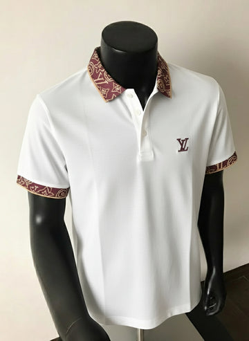 Ornate Trim Polo T-Shirt