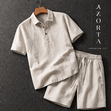 Desert Haze Linen Polo Cordset