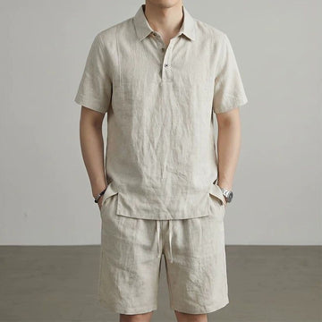 Desert Haze Linen Polo Cordset