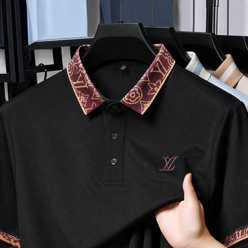 Ornate Trim Polo T-Shirt