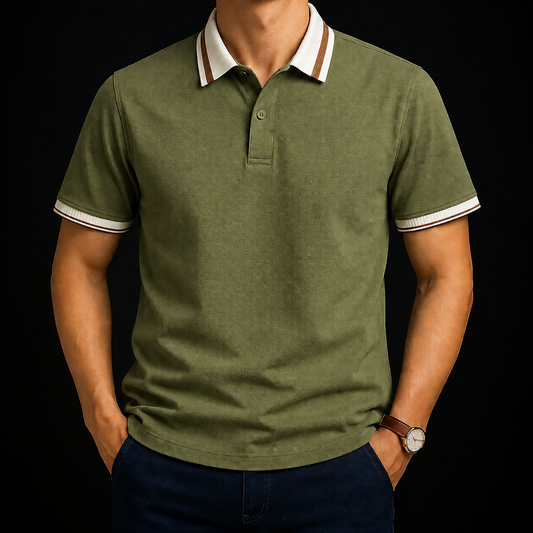 Old Money Heritage Crest Polo T-Shirt