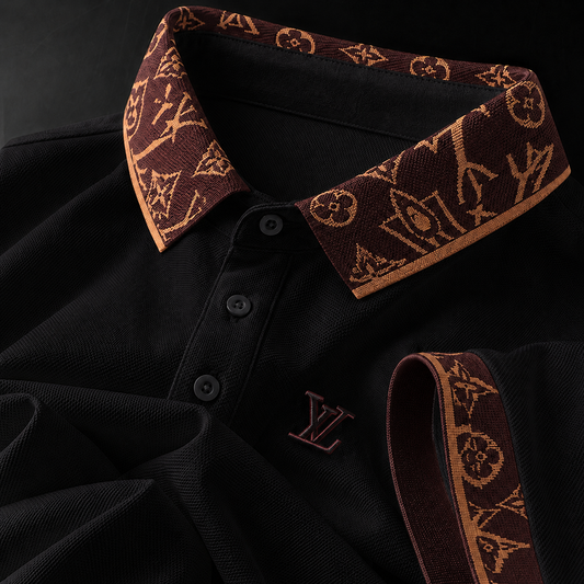 Ornate Trim Polo T-Shirt