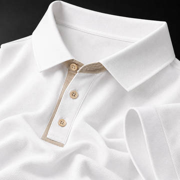 Ivory Edge Minimalist Polo T-Shirt