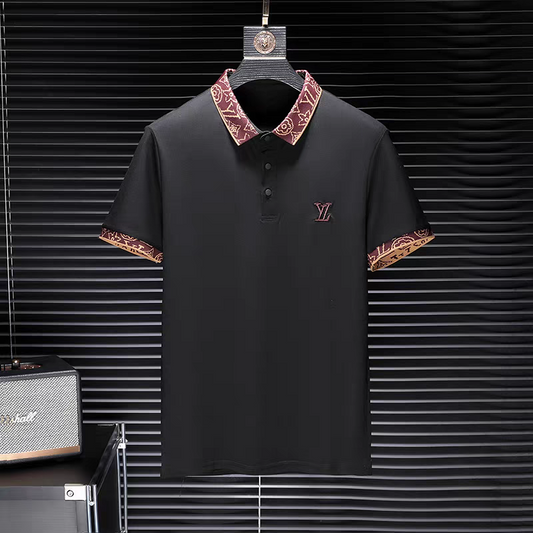 Ornate Trim Polo T-Shirt