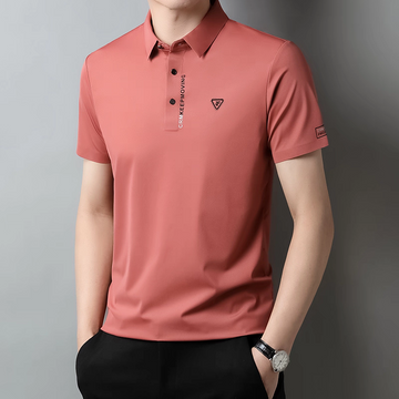 Coral Pink Ironcrest Motion Polo T-Shirt
